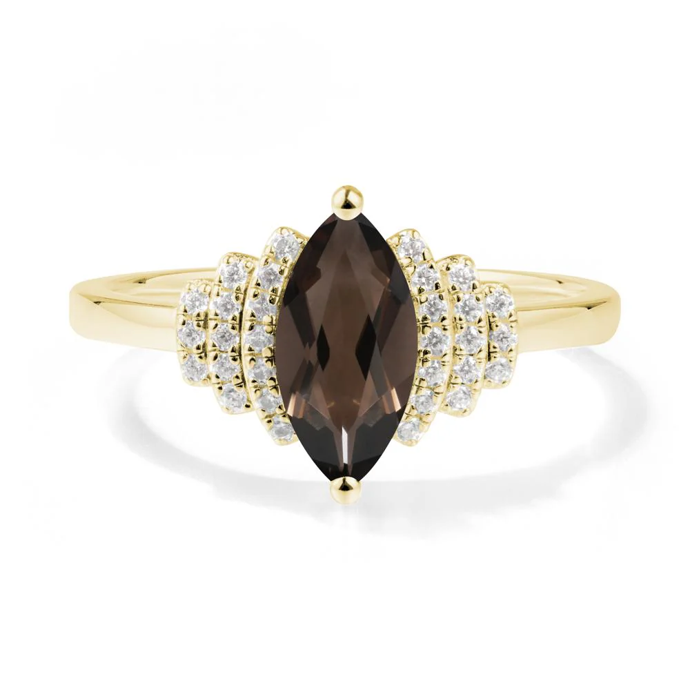 Marquise Smoky Quartz Statement Ring - Image 3