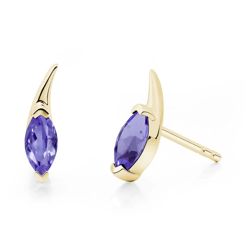 Marquise Tanzanite Stud Earrings - Image 6