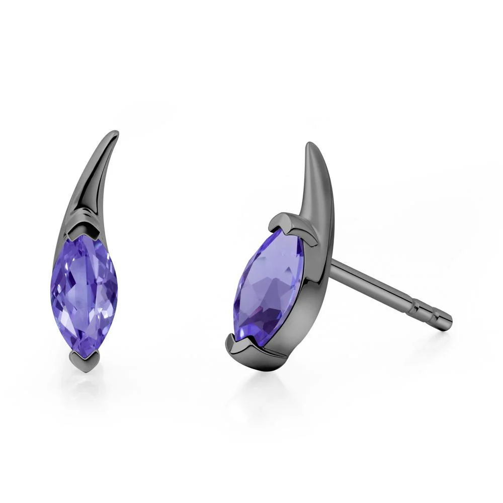 Marquise Tanzanite Stud Earrings - Image 8