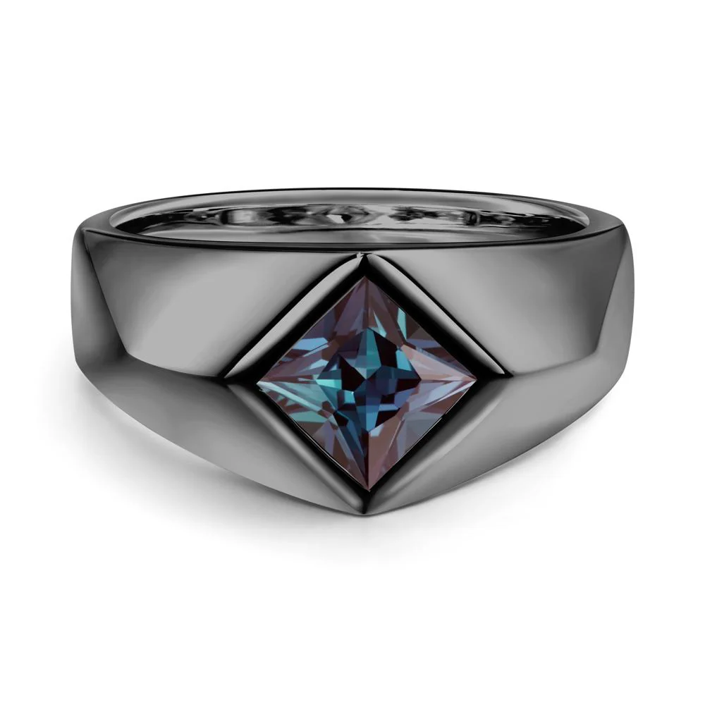 Men's Alexandrite Kite Set Ring