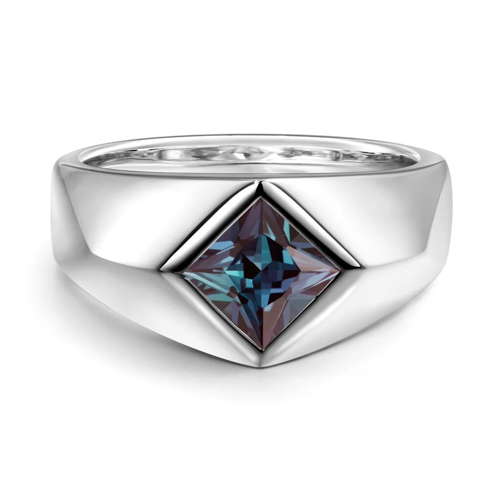 Men's Alexandrite Kite Set Ring - Image 2