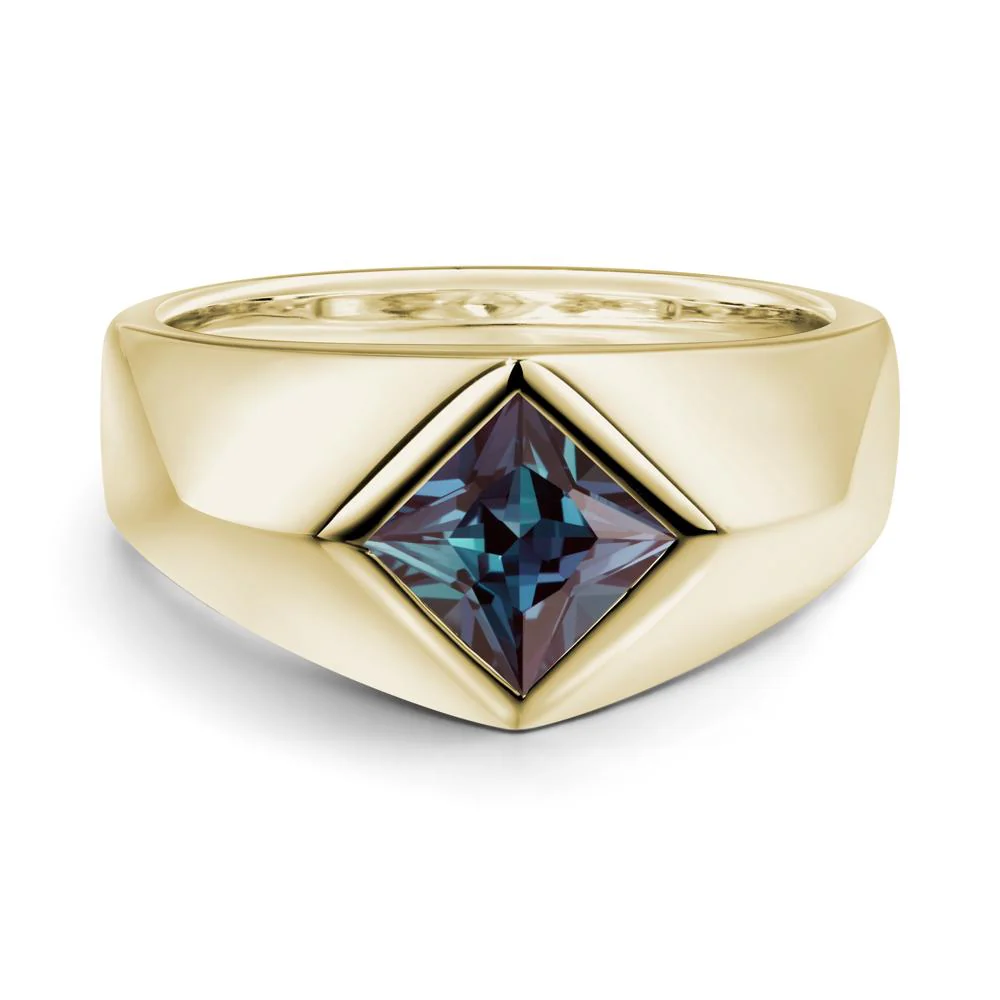Men's Alexandrite Kite Set Ring - Image 3