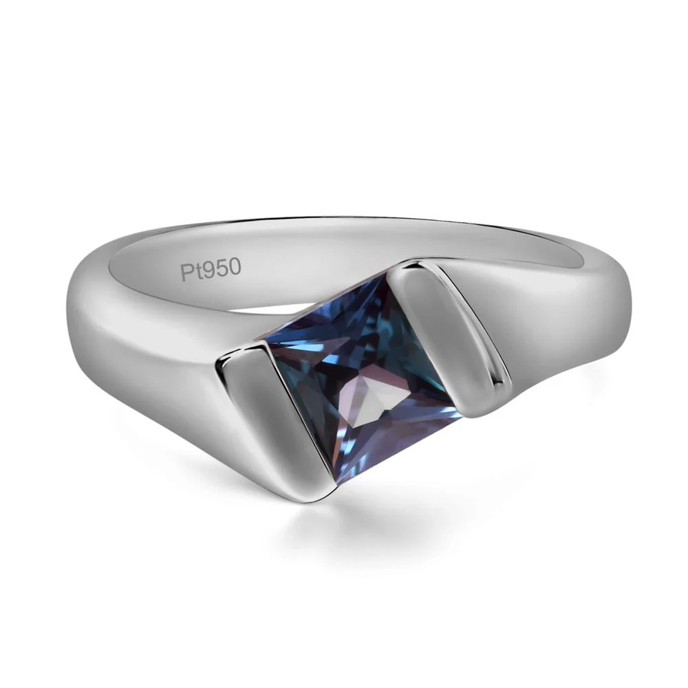Simple Alexandrite Bypass Ring - Image 6