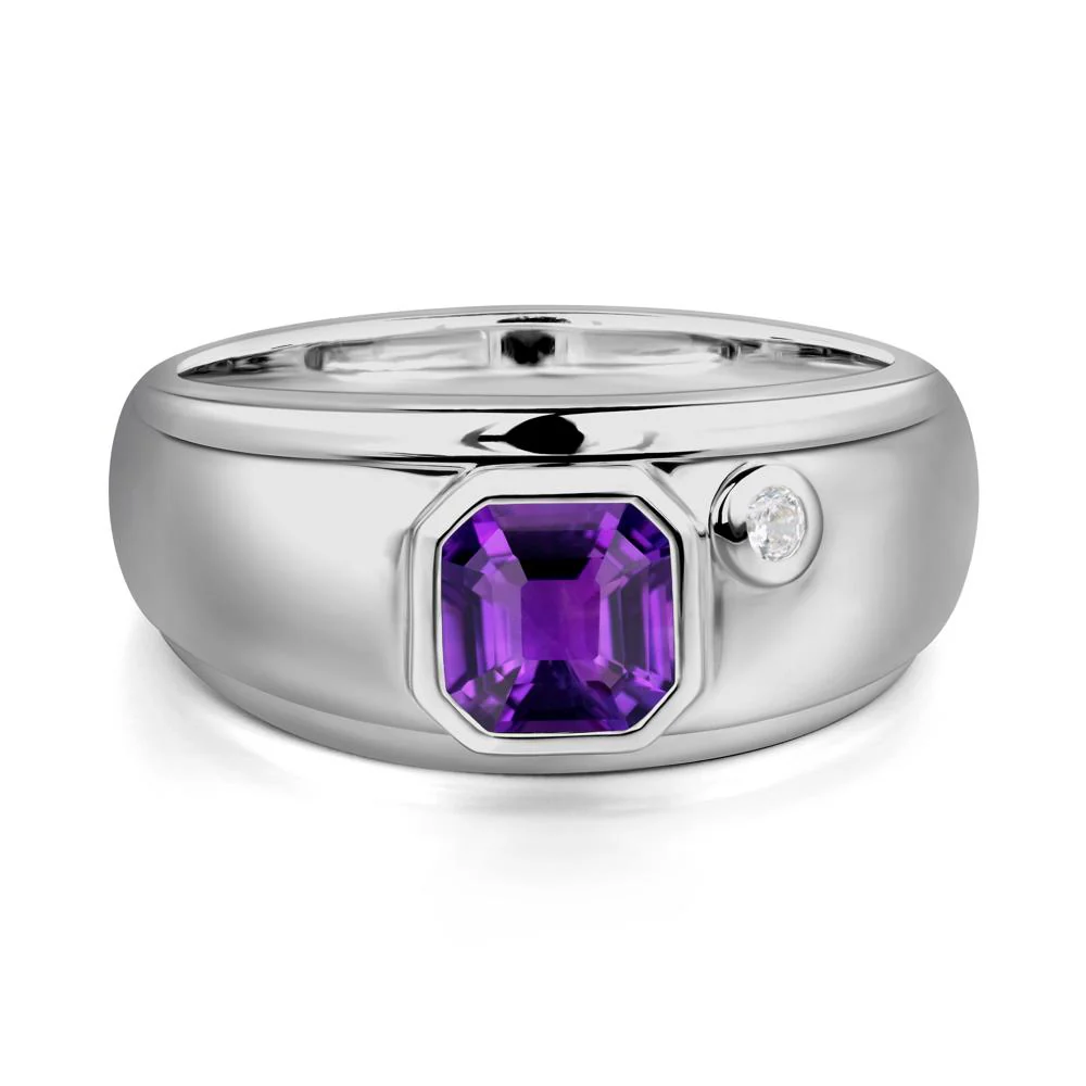 Men's Amethyst Ring - Image 6
