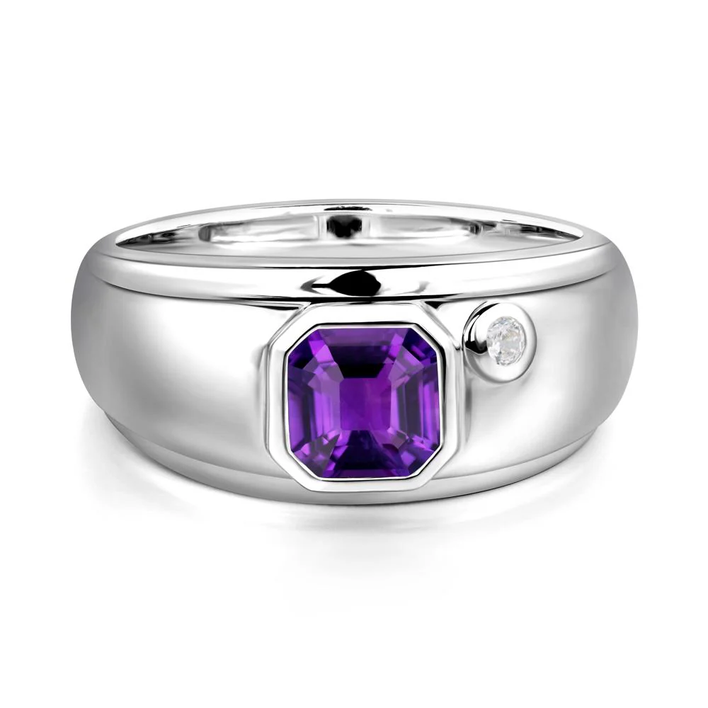 Men's Amethyst Ring - Image 7