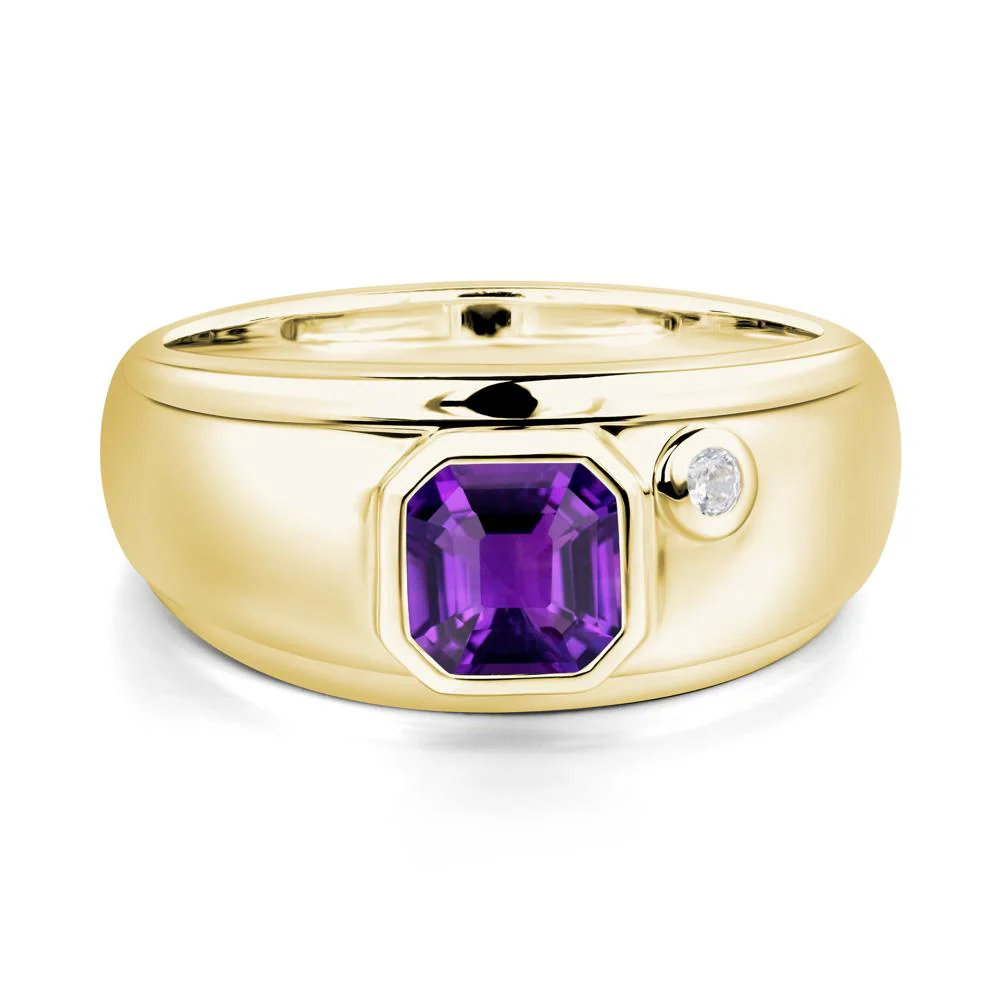 Men's Amethyst Ring - Image 8