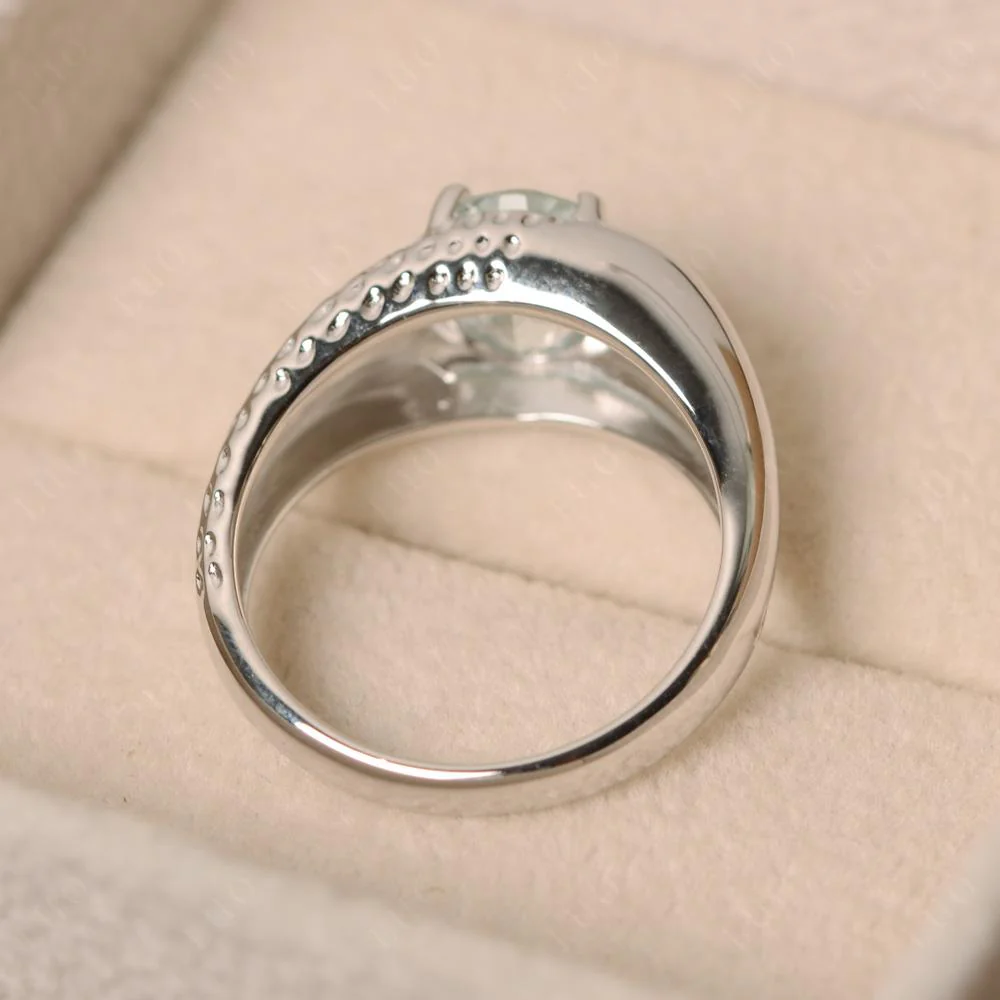 Rugged Oval Aquamarine Ring for Men - Image 12