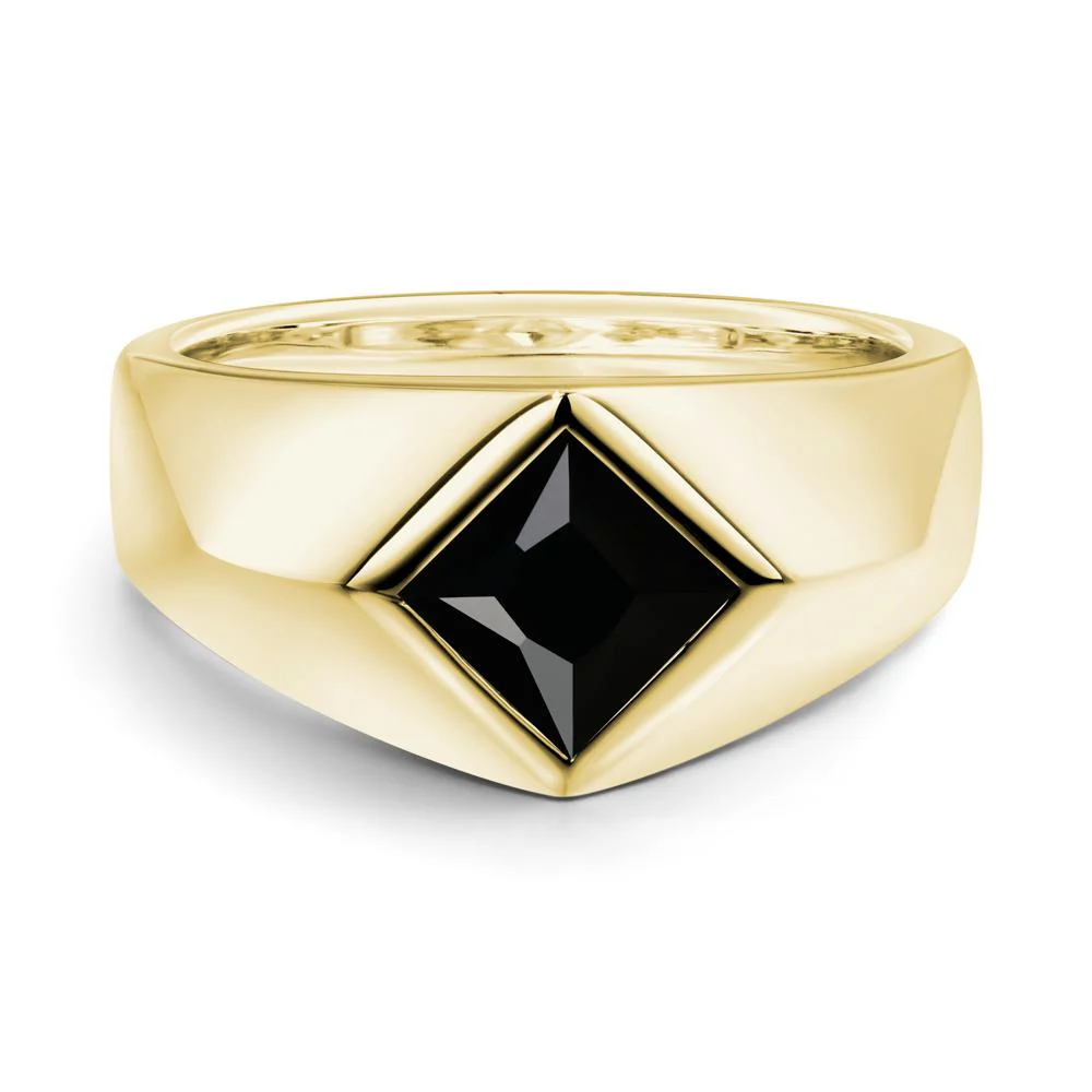 Men's Black Spinel Kite Set Ring - Image 6