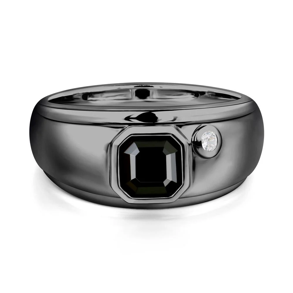 Men's Black Spinel Ring - Image 2