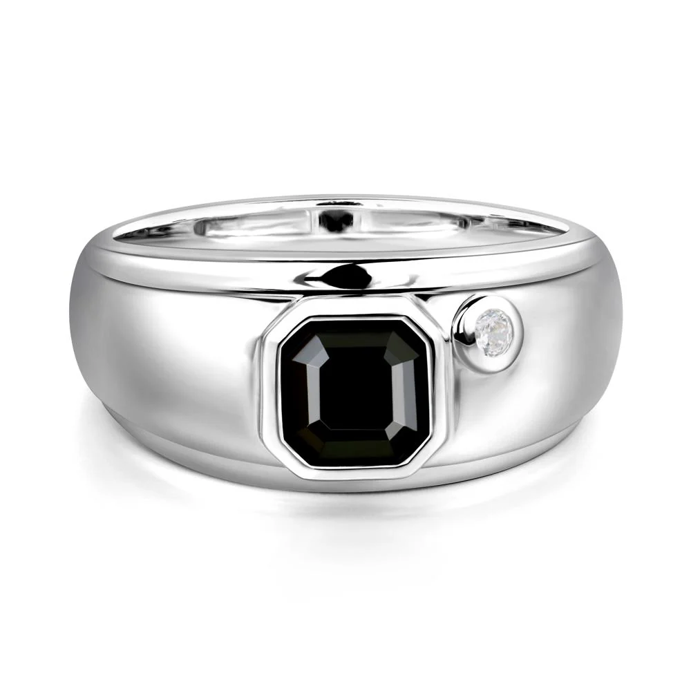 Men's Black Spinel Ring - Image 3