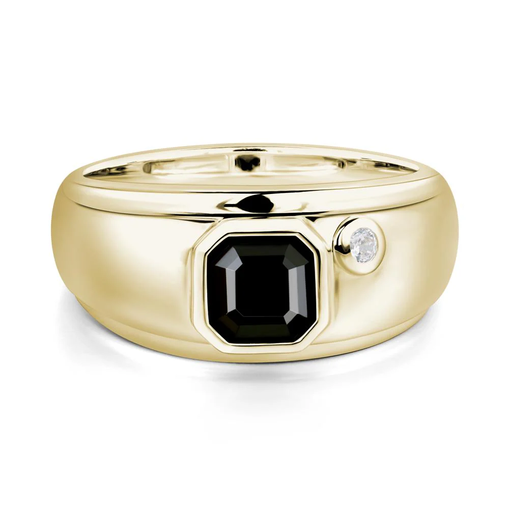 Men's Black Spinel Ring - Image 4