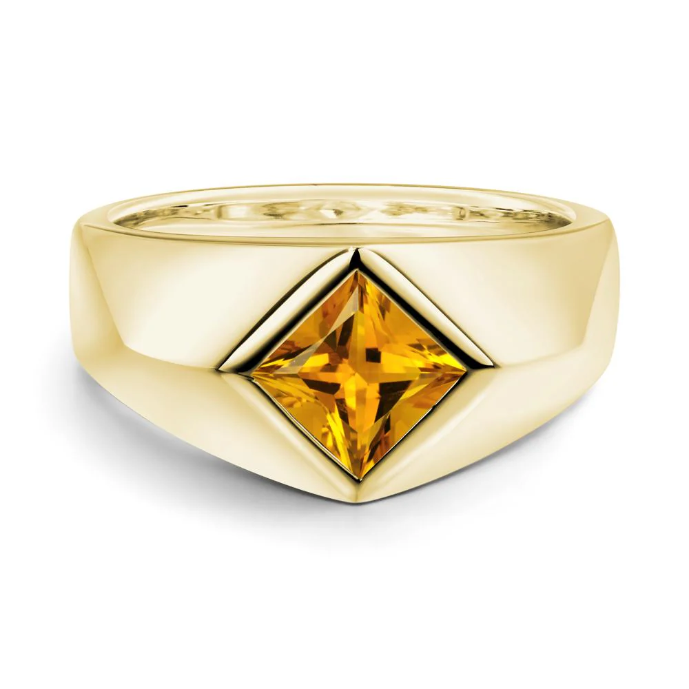 Men's Citrine Kite Set Ring - Image 6
