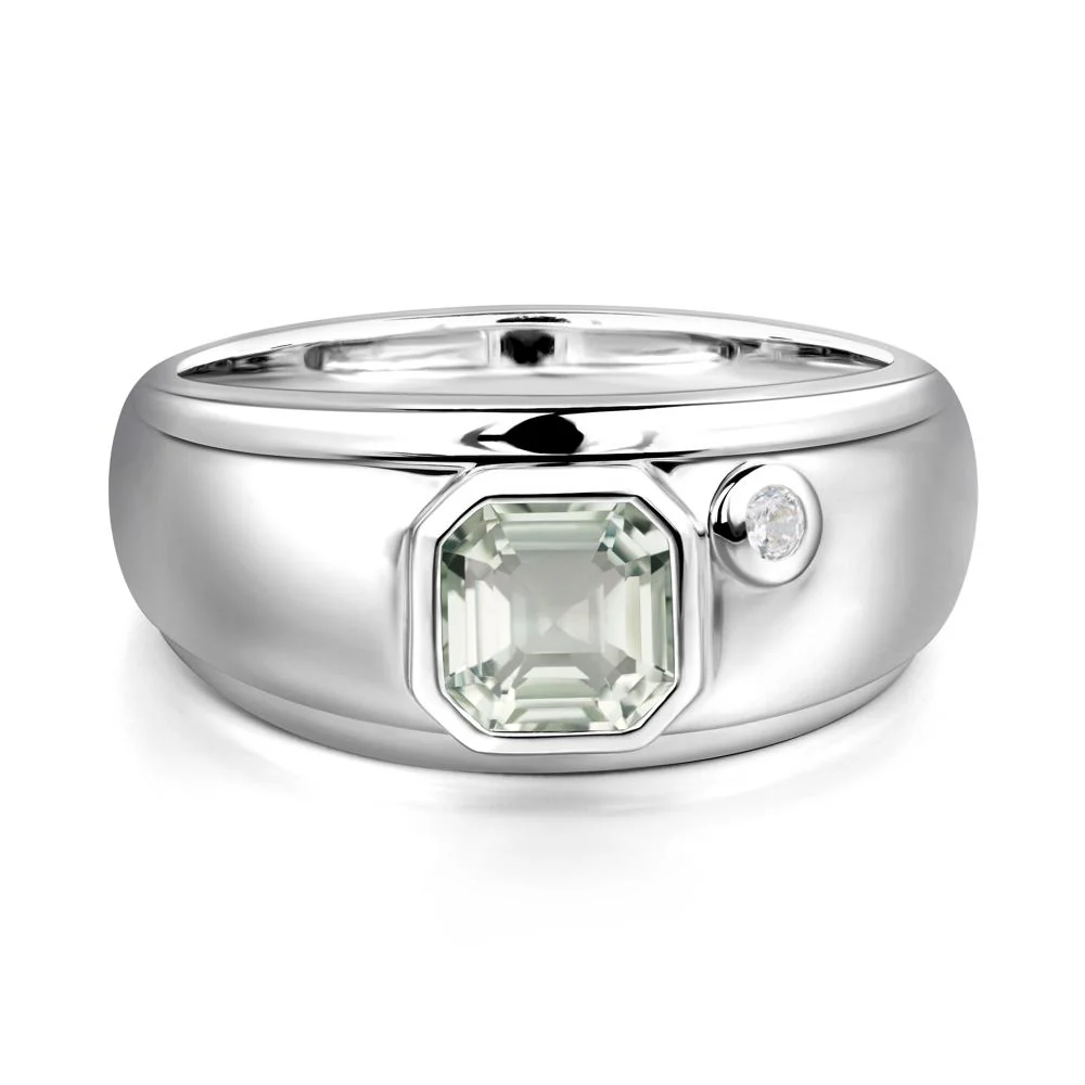 Men's Green Amethyst Ring