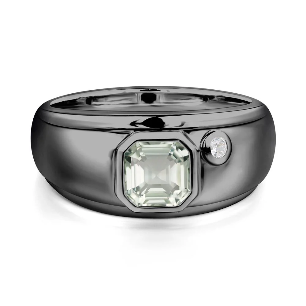 Men's Green Amethyst Ring - Image 2