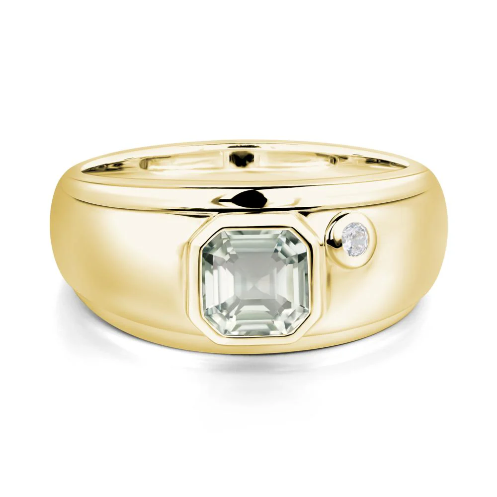 Men's Green Amethyst Ring - Image 8