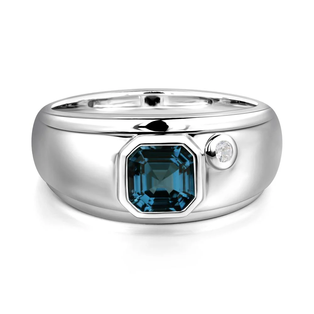 Men's London Blue Topaz Ring - Image 5