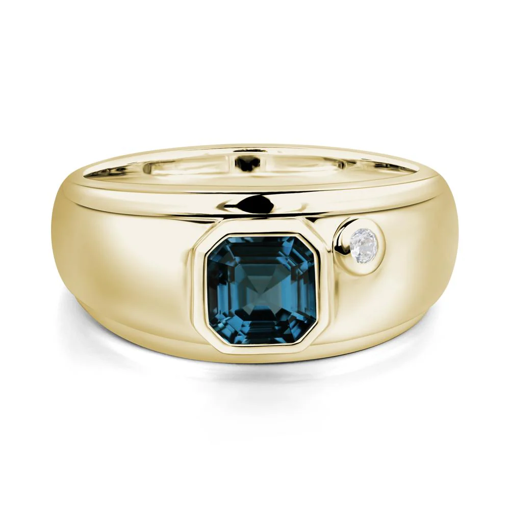 Men's London Blue Topaz Ring - Image 7