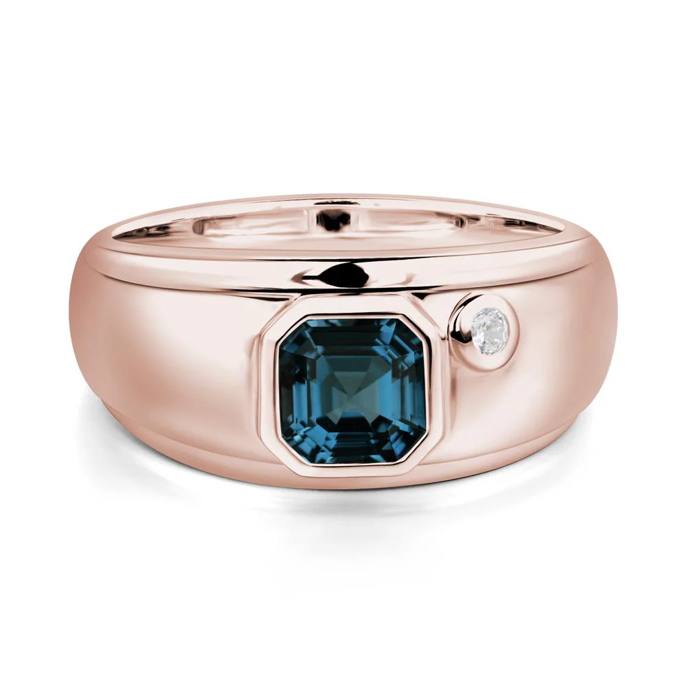 Men's London Blue Topaz Ring - Image 8