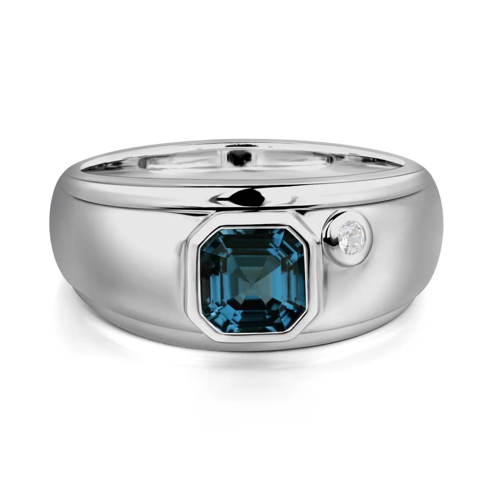 Men's London Blue Topaz Ring - Image 9