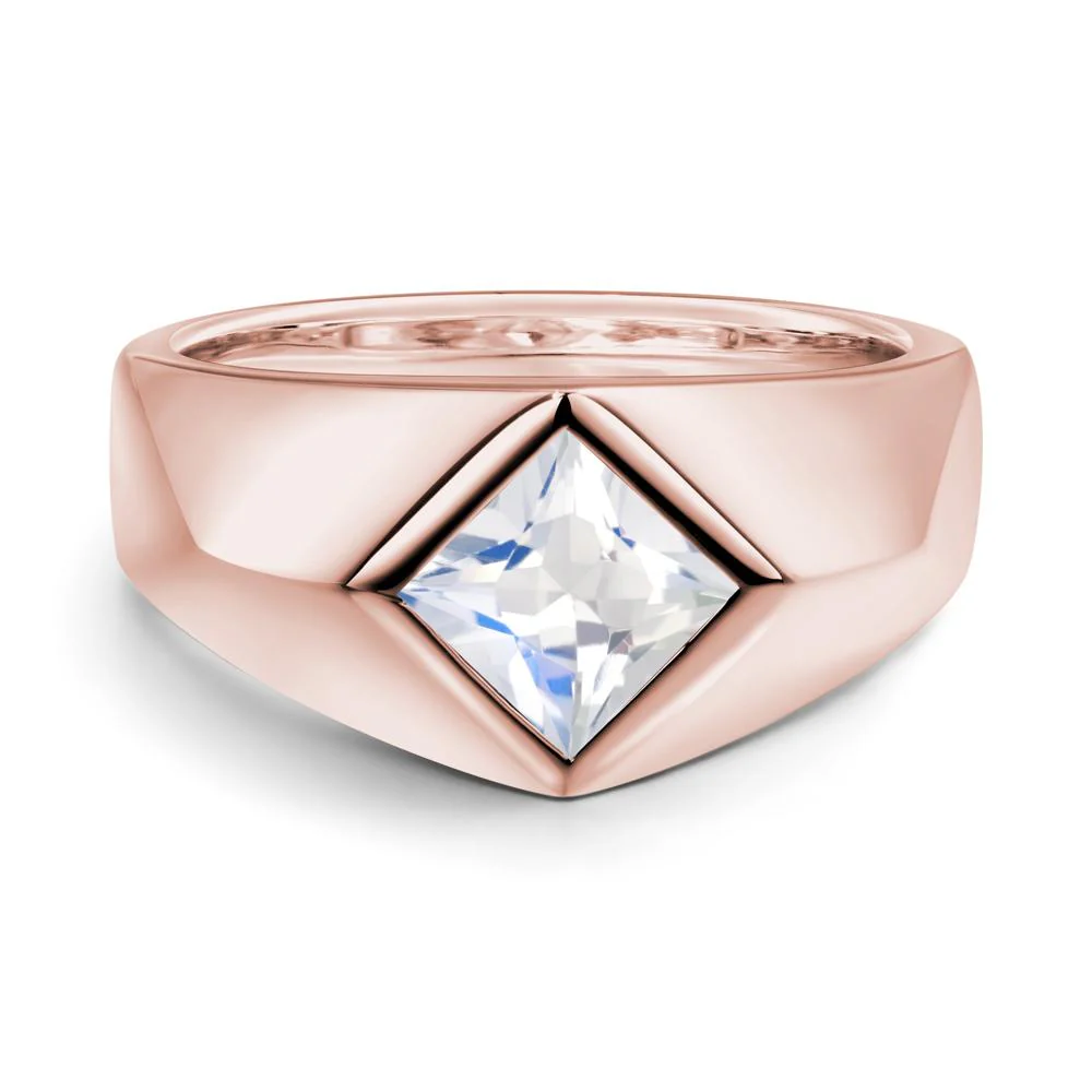 Men's Moonstone Kite Set Ring - Image 3