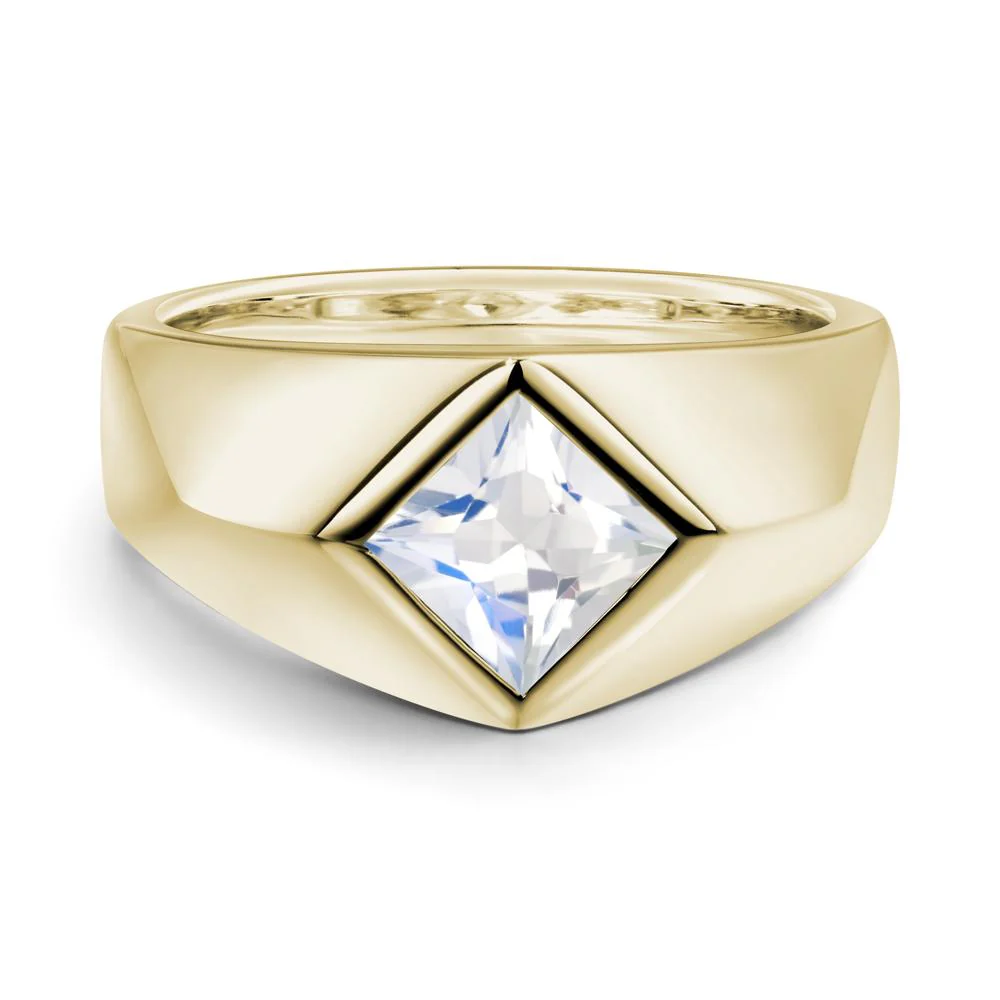Men's Moonstone Kite Set Ring - Image 5