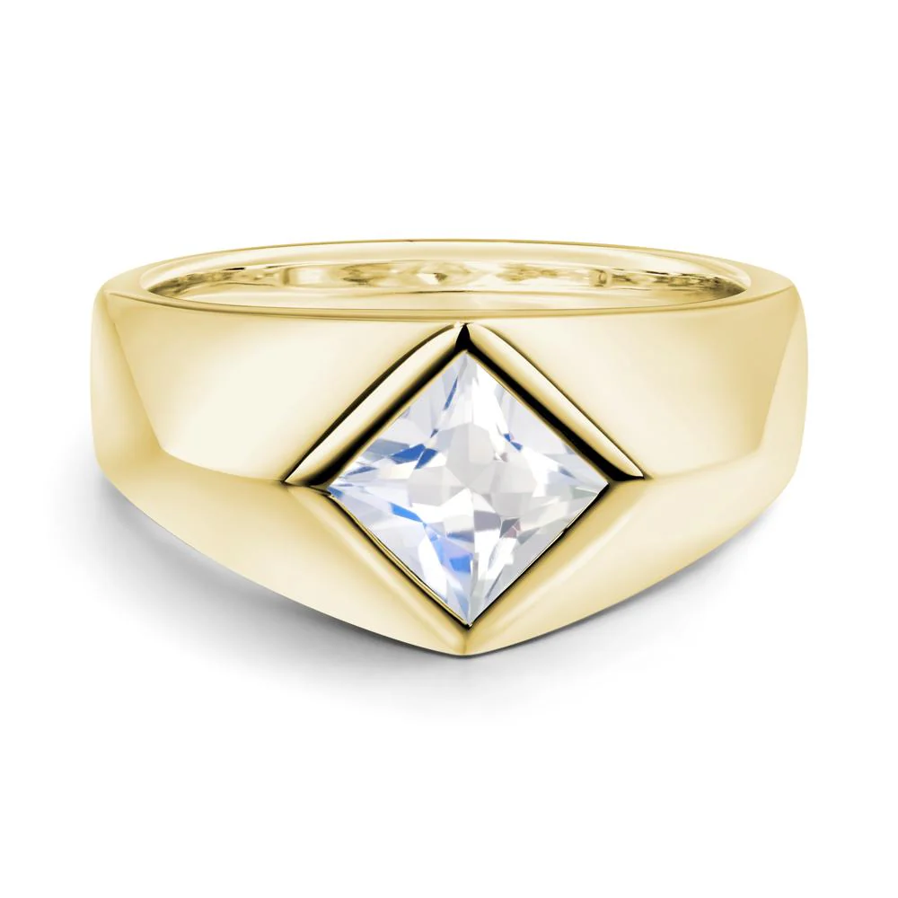 Men's Moonstone Kite Set Ring - Image 7