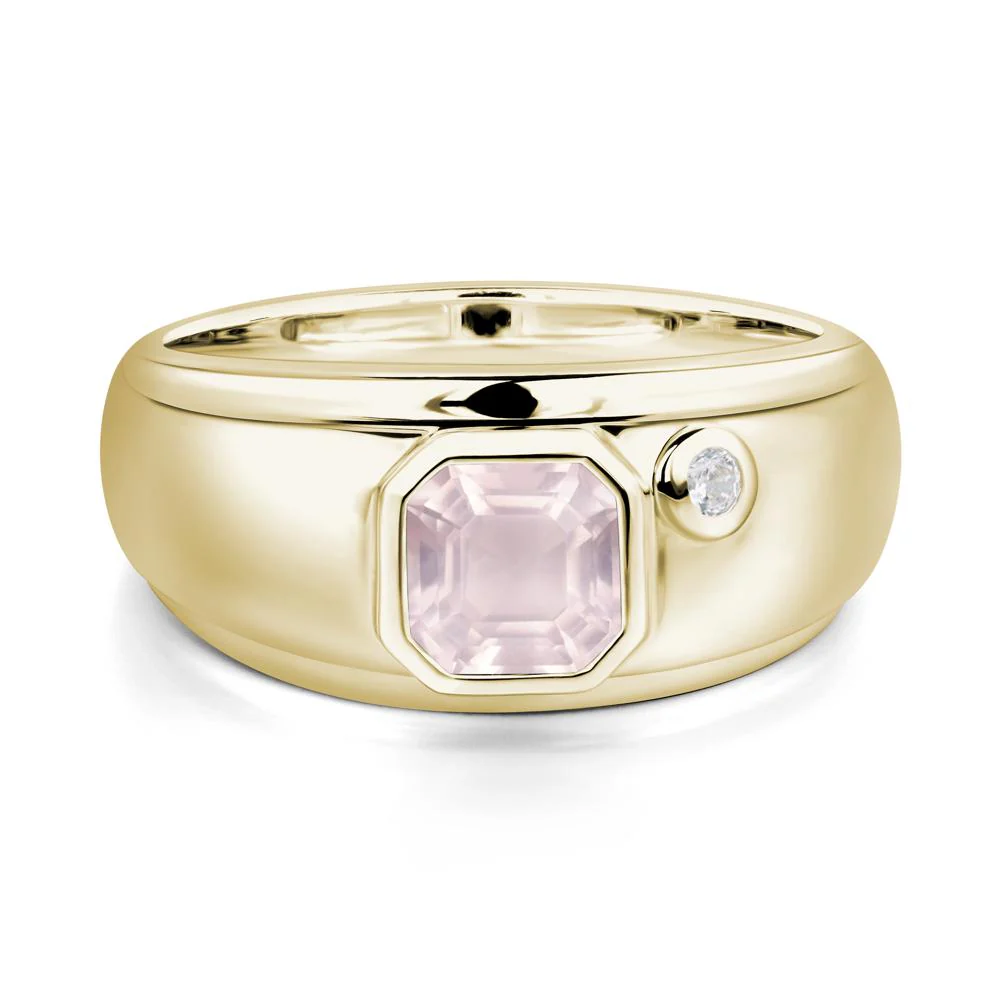 Men's Rose Quartz Ring - Image 5