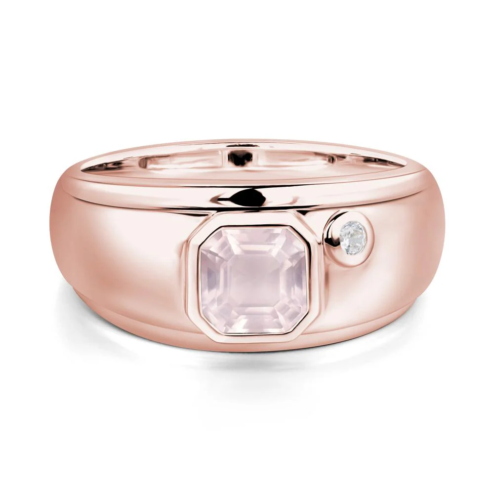 Men's Rose Quartz Ring - Image 9