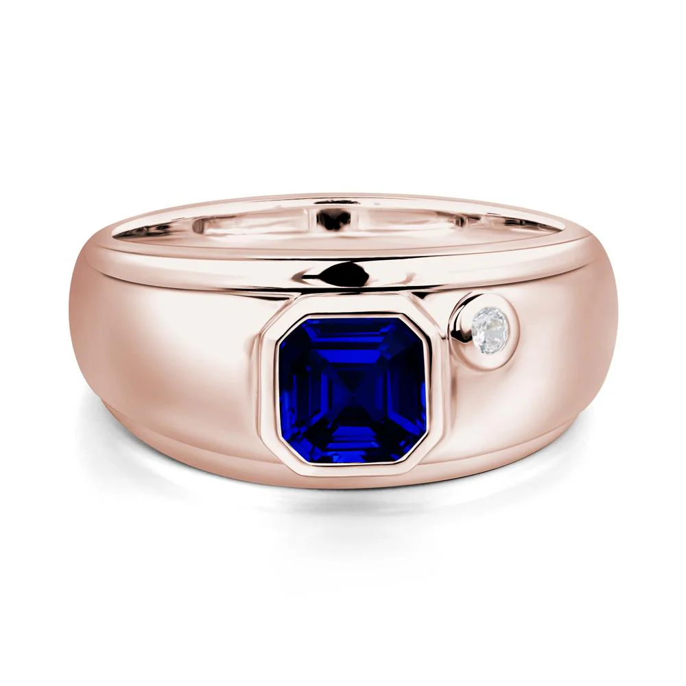 Men's Sapphire Ring - Image 5