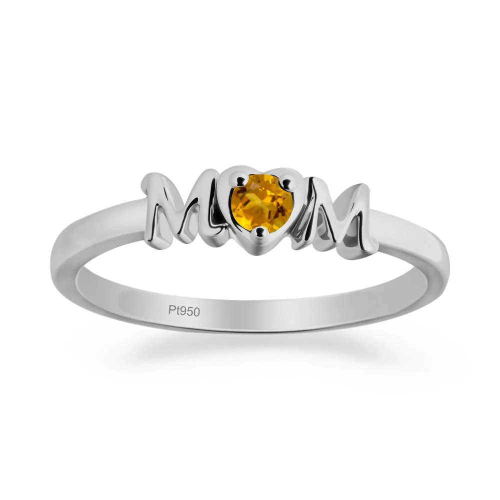 Minimalist Citrine Mother's Day Ring - Image 8