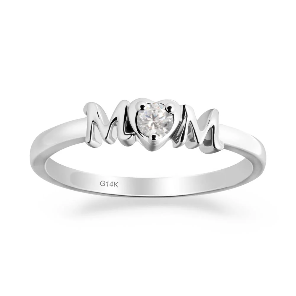 Minimalist Cubic Zirconia Mother's Day Ring - Image 6