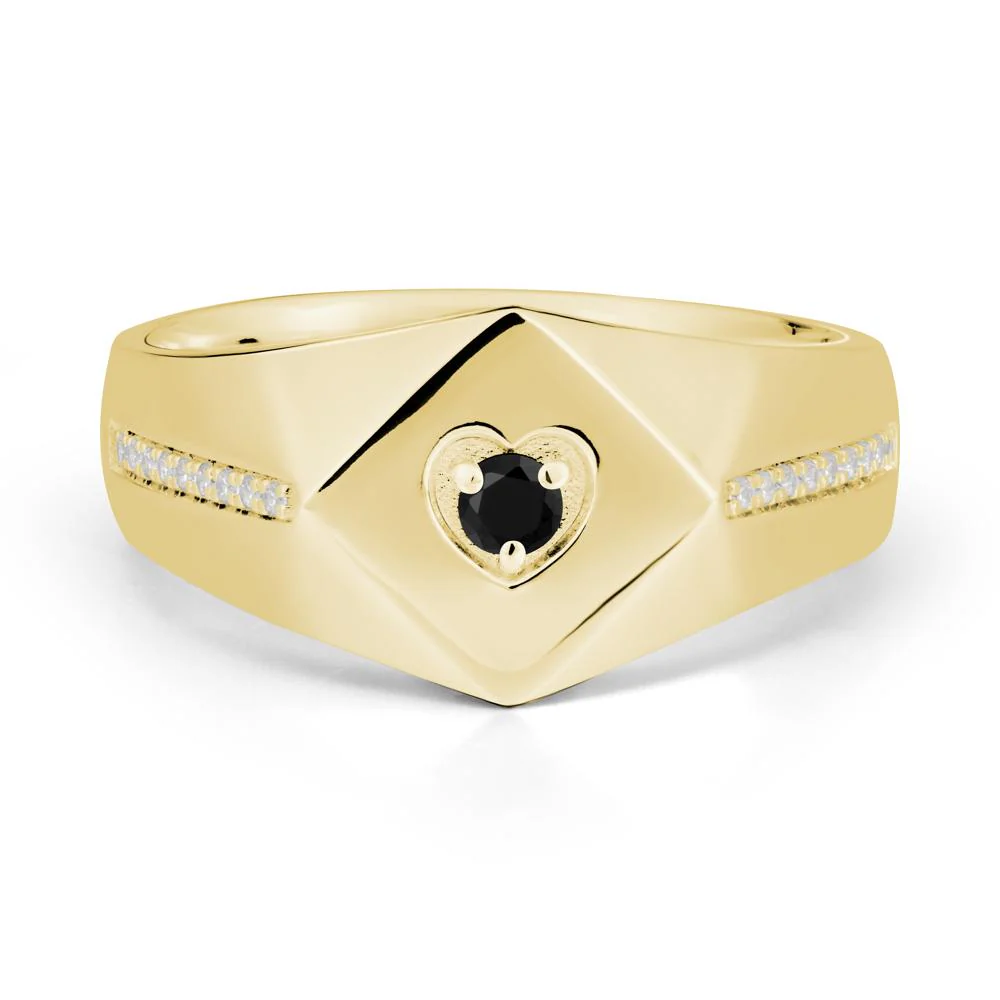 Minimalist Men Black Spinel Ring - Image 7