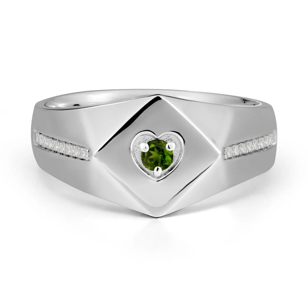 Minimalist Men Diopside Ring - Image 5
