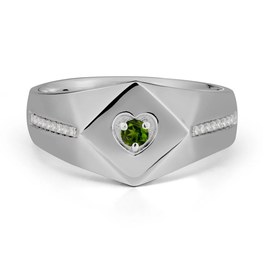 Minimalist Men Diopside Ring - Image 8