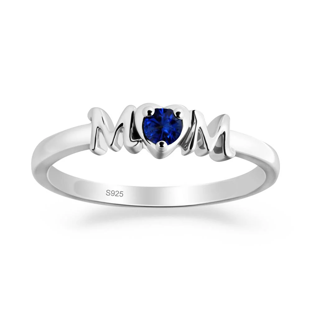 Minimalist Sapphire Mother's Day Ring
