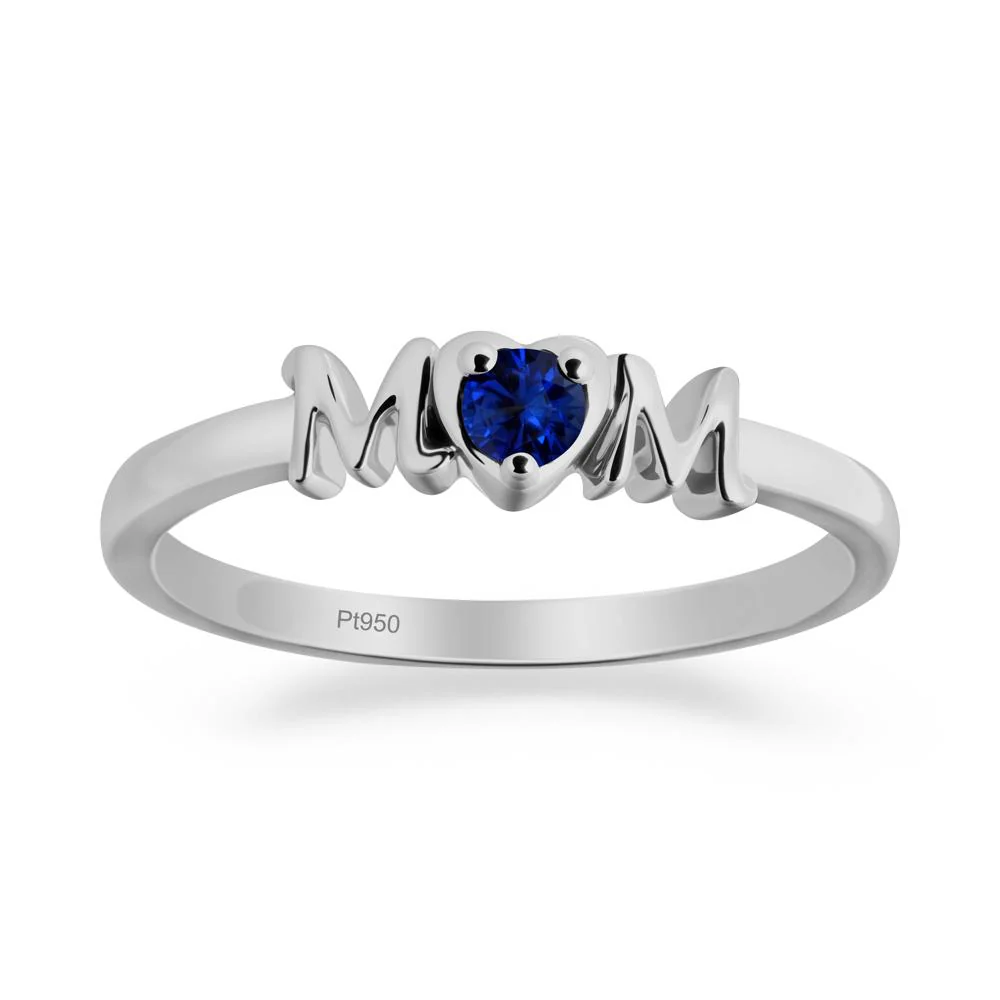Minimalist Sapphire Mother's Day Ring - Image 6