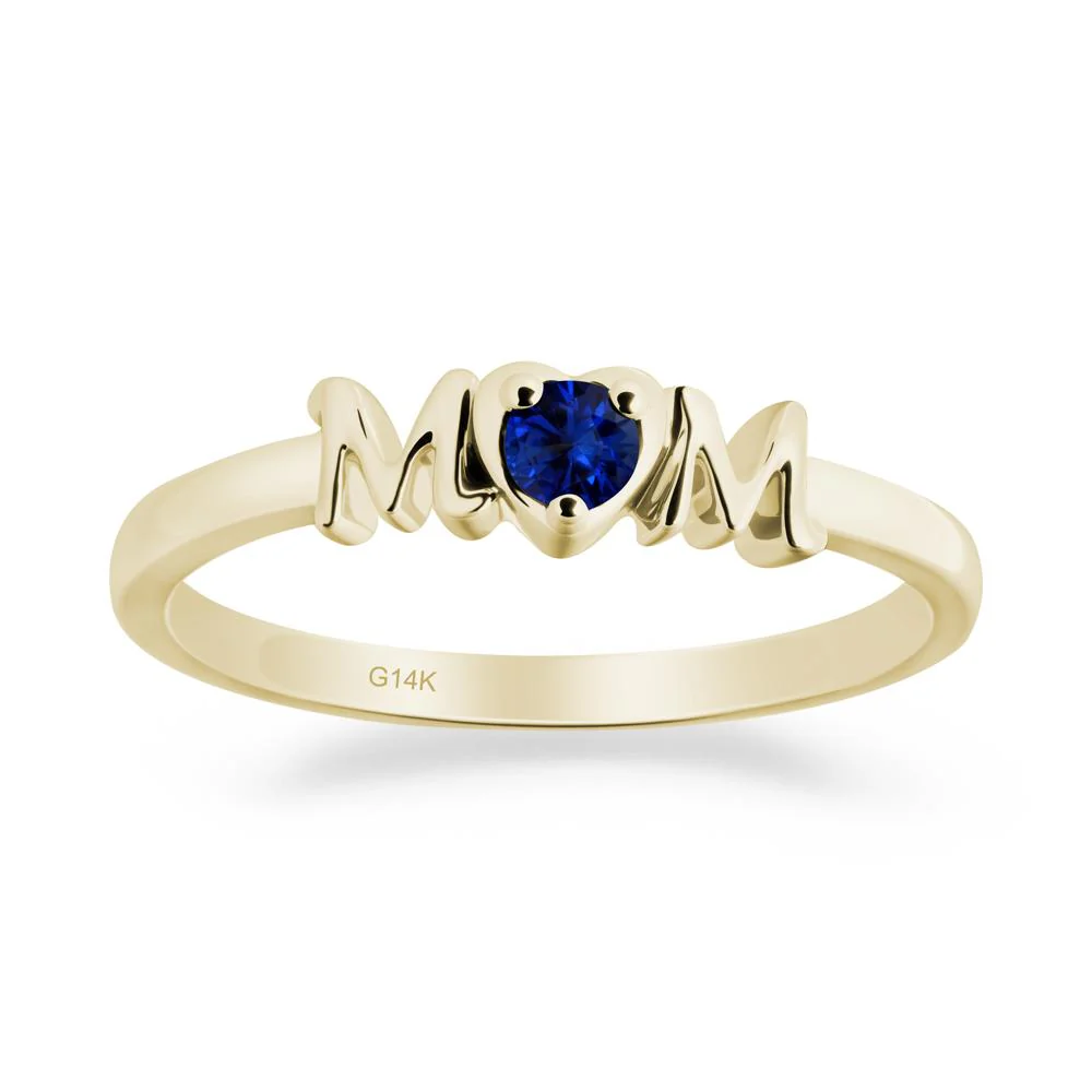 Minimalist Sapphire Mother's Day Ring - Image 8