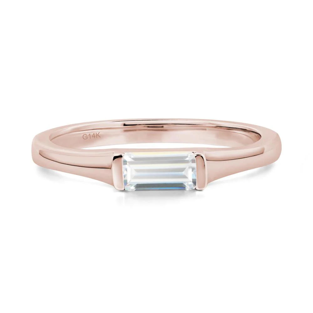 Moissanite Baguette Ring - Image 2