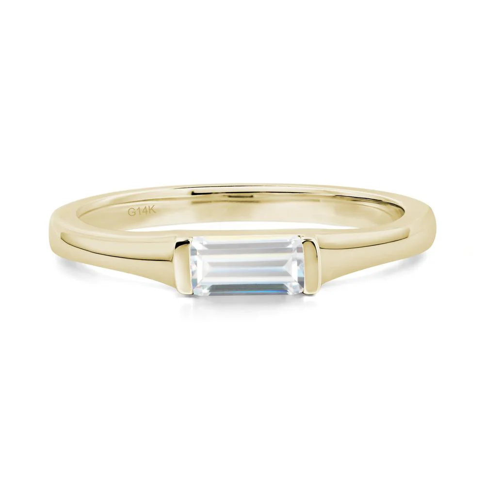Moissanite Baguette Ring - Image 4