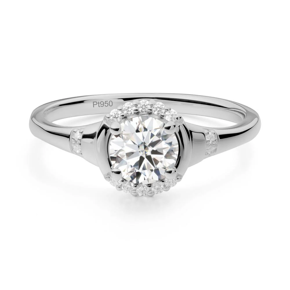 Moissanite Halo Statement Ring - Image 6