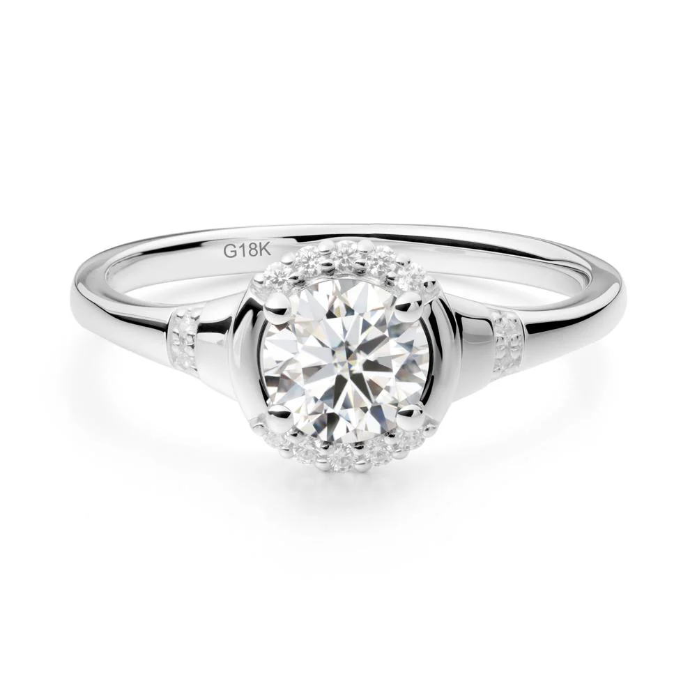 Moissanite Halo Statement Ring - Image 7