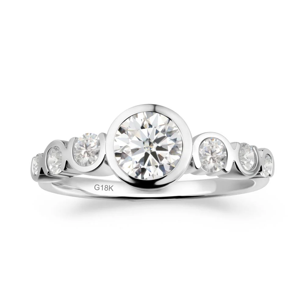 Moissanite Multi Stone Engagement Ring - Image 2