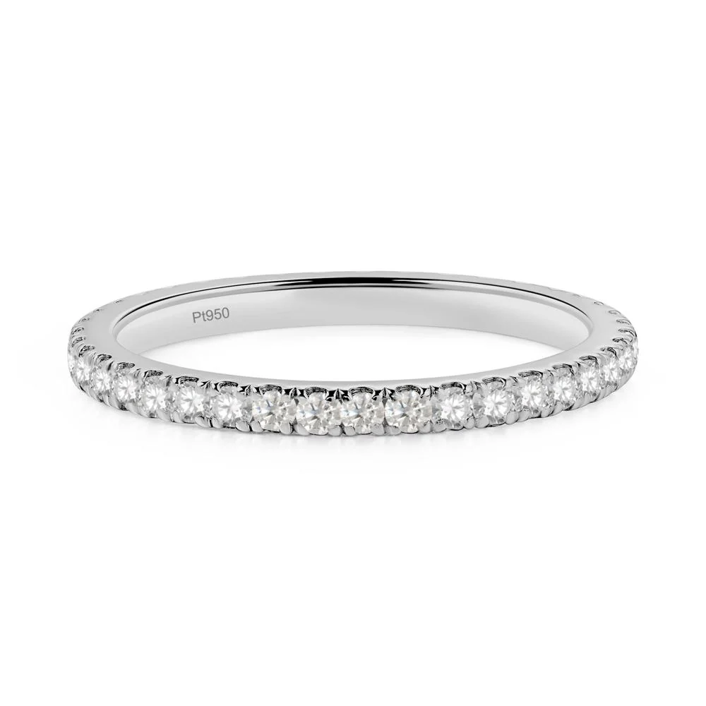 Moissanite Pave Eternity Ring - Image 2