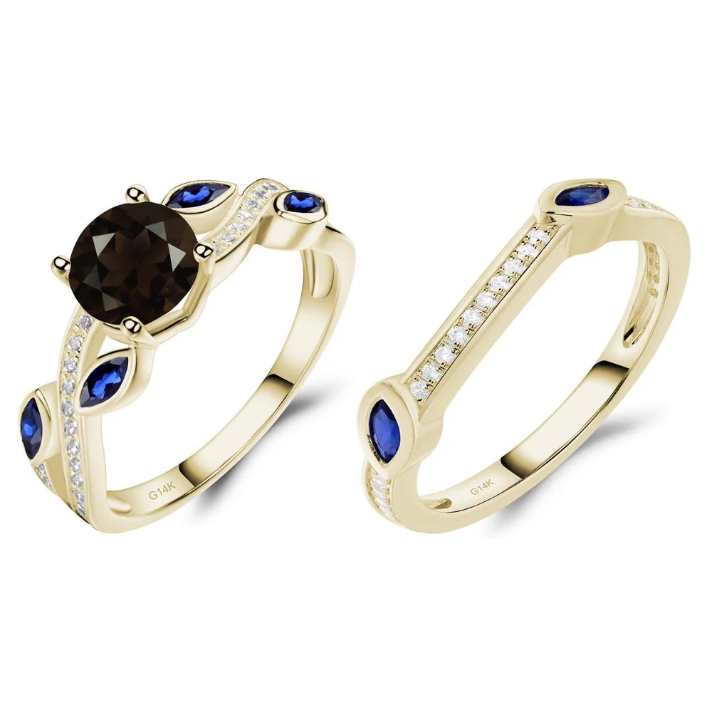 Smoky Quartz Leaf Engagement Ring - Image 15