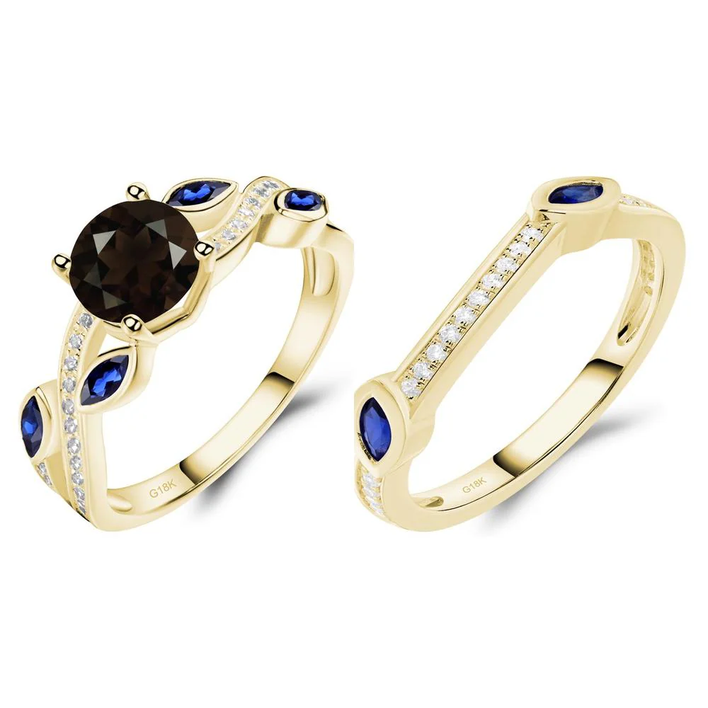 Smoky Quartz Leaf Engagement Ring - Image 21