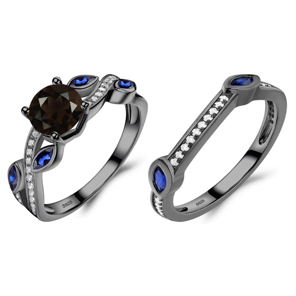 Smoky Quartz Leaf Engagement Ring - Image 23