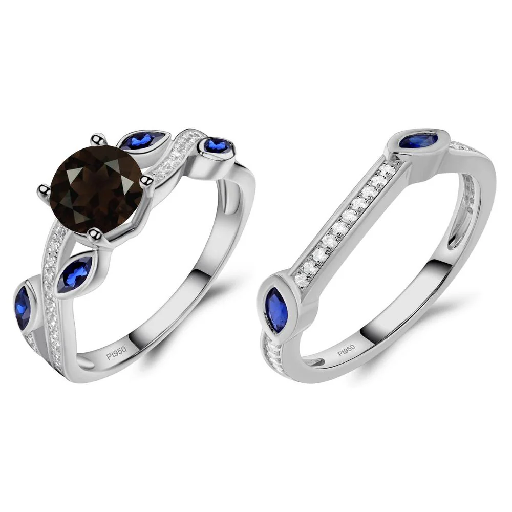 Smoky Quartz Leaf Engagement Ring - Image 25