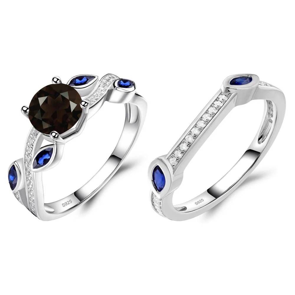 Smoky Quartz Leaf Engagement Ring - Image 27