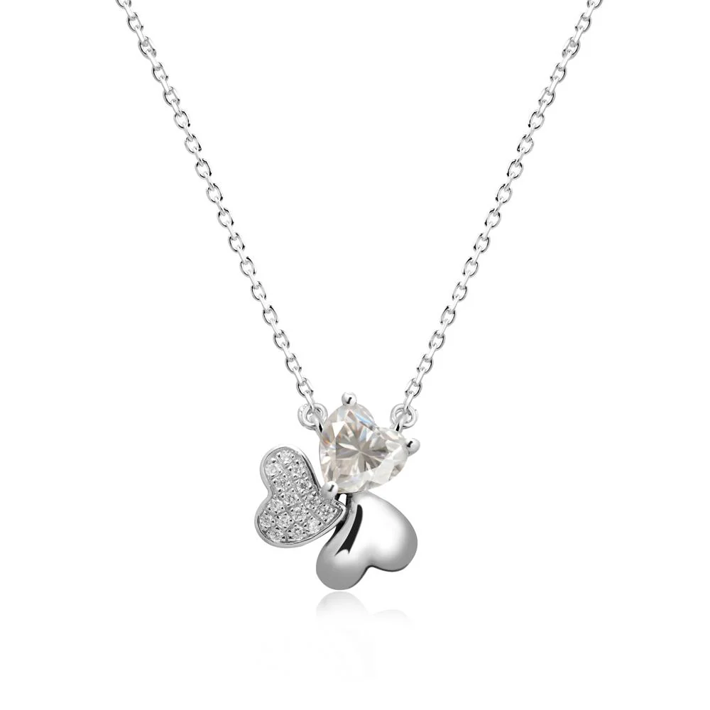 Moissanite Shamrock Necklace - Image 3