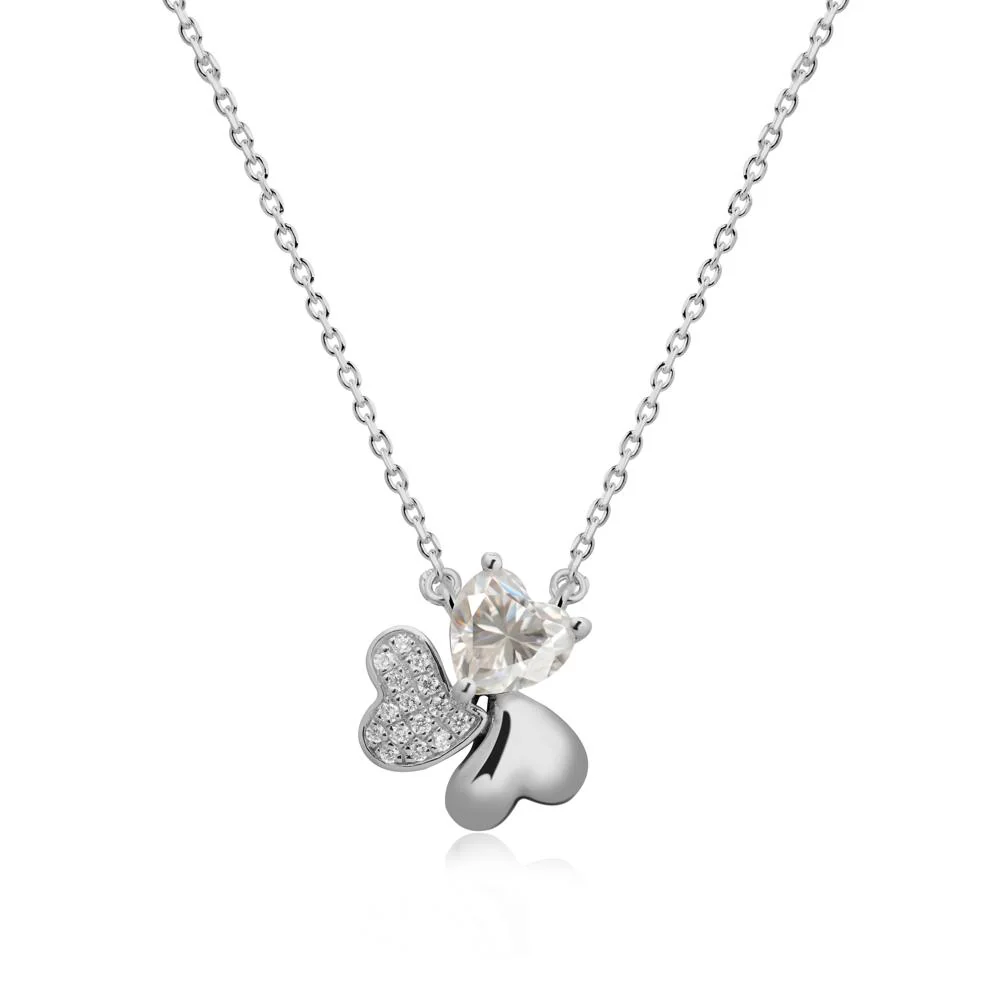 Moissanite Shamrock Necklace - Image 8
